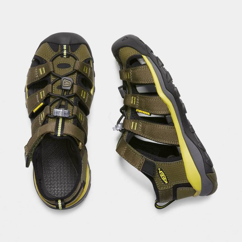 Keen Newport Neo H2 - Çocuk Trekking Sandalet - Zeytin Yeşili/Siyah - Turkey (760124VST)